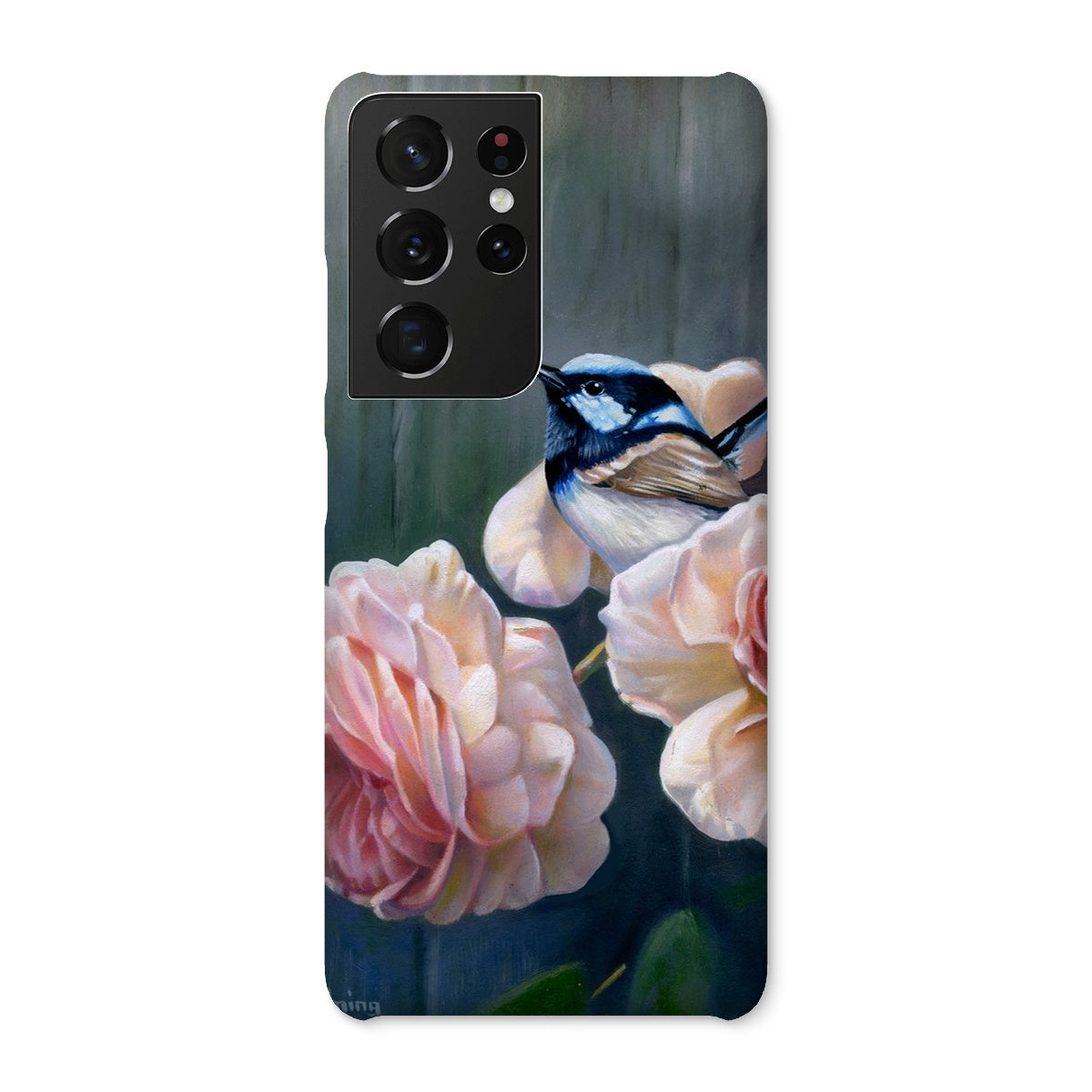 Wren and cottage rose Snap Phone Case