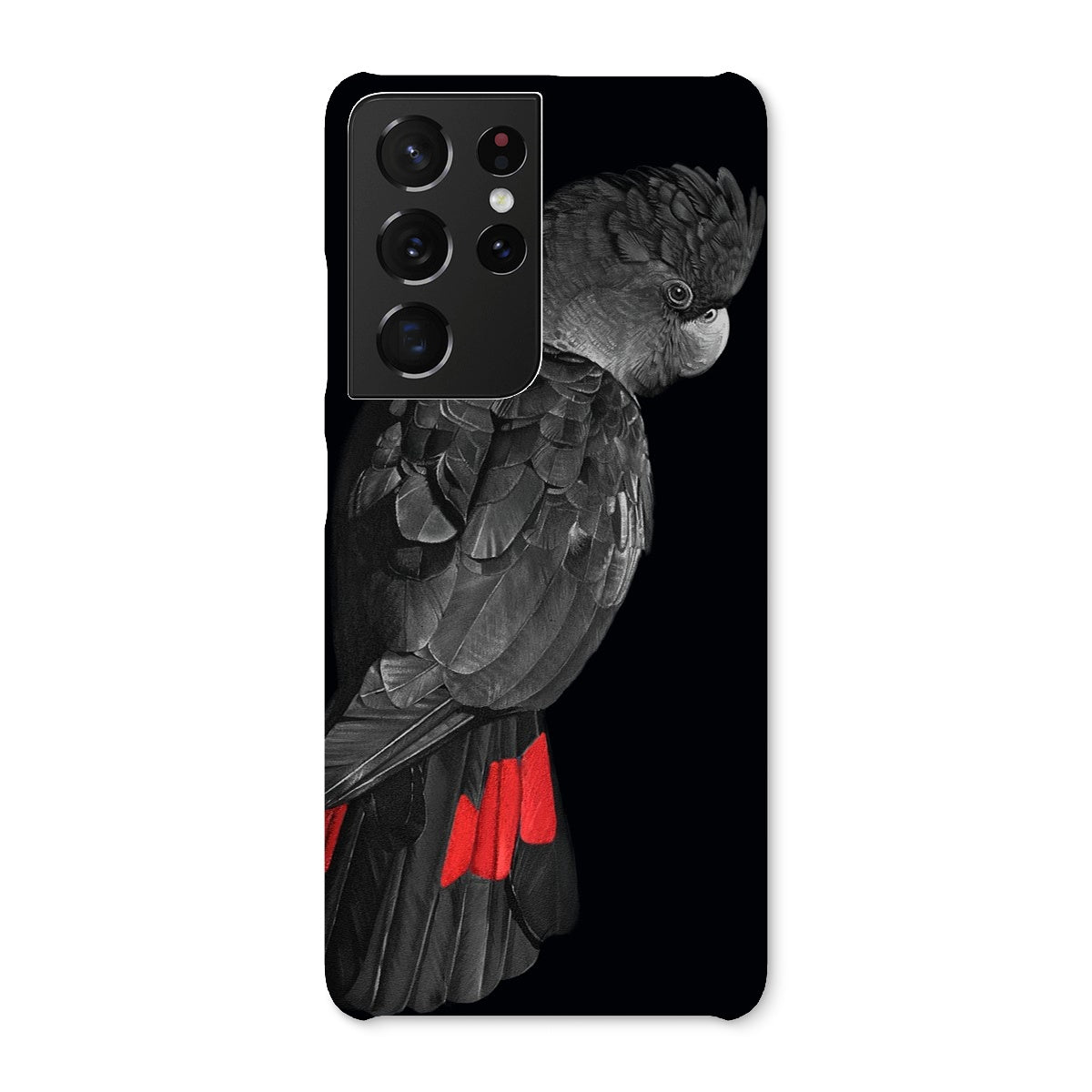 Red Tailed Black Cockatoo Snap Phone Case
