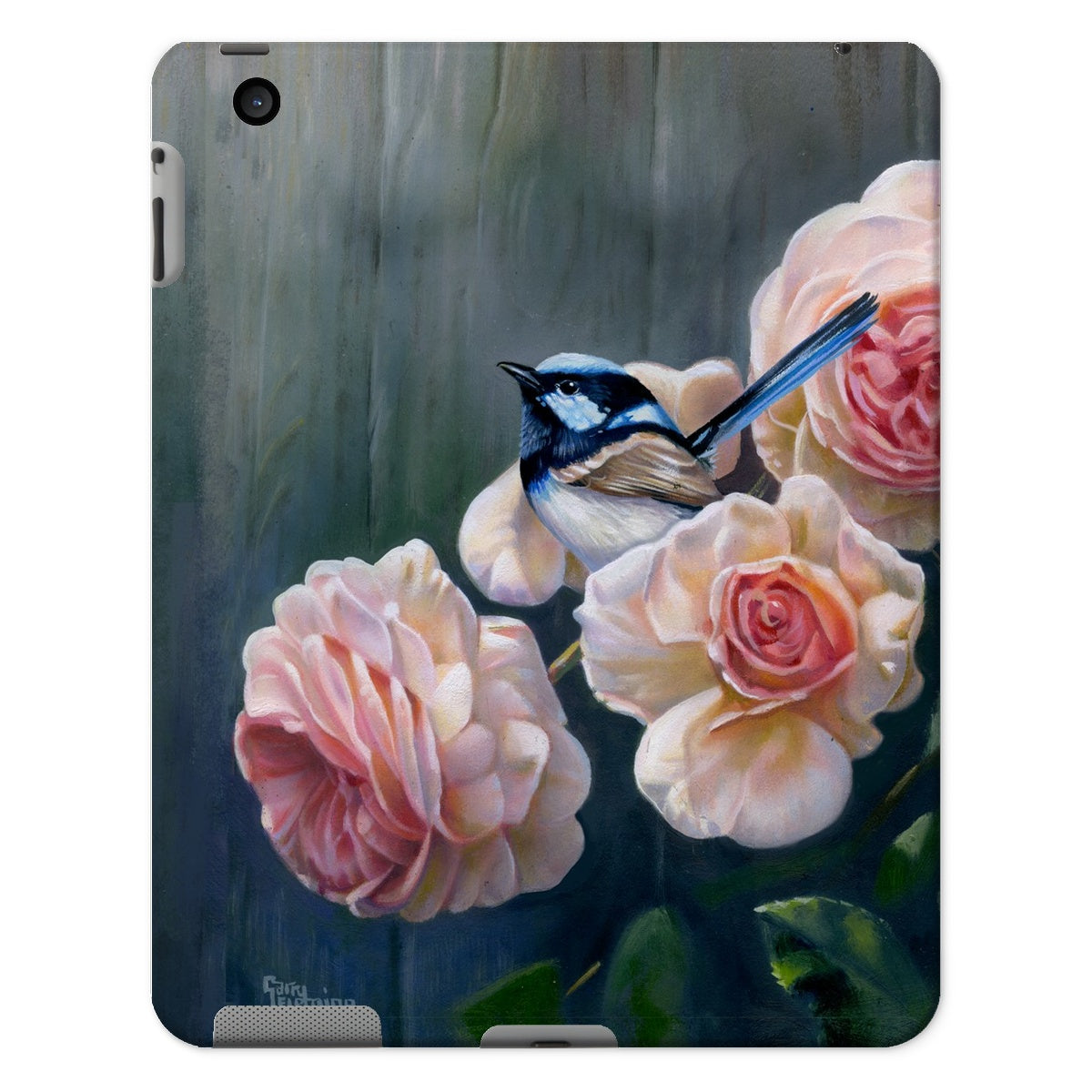 Wren and cottage rose iPad and Tablet Cases