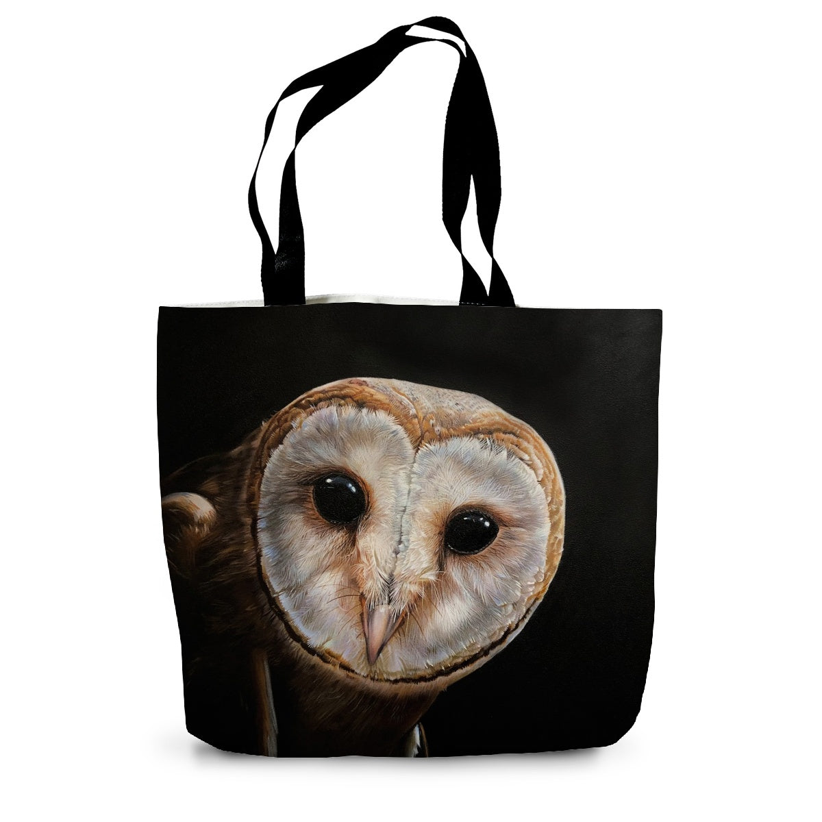 Look Whoooo- Barn owl Canvas Tote Bag