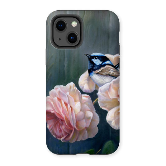 Wren and cottage rose Tough Phone Case