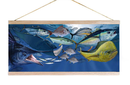 Oceans Deep Blue Wall Hanger