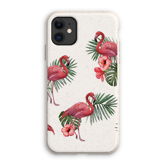 Flamingo dance Eco Phone Case