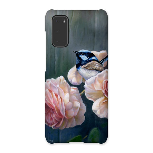 Wren and cottage rose Snap Phone Case