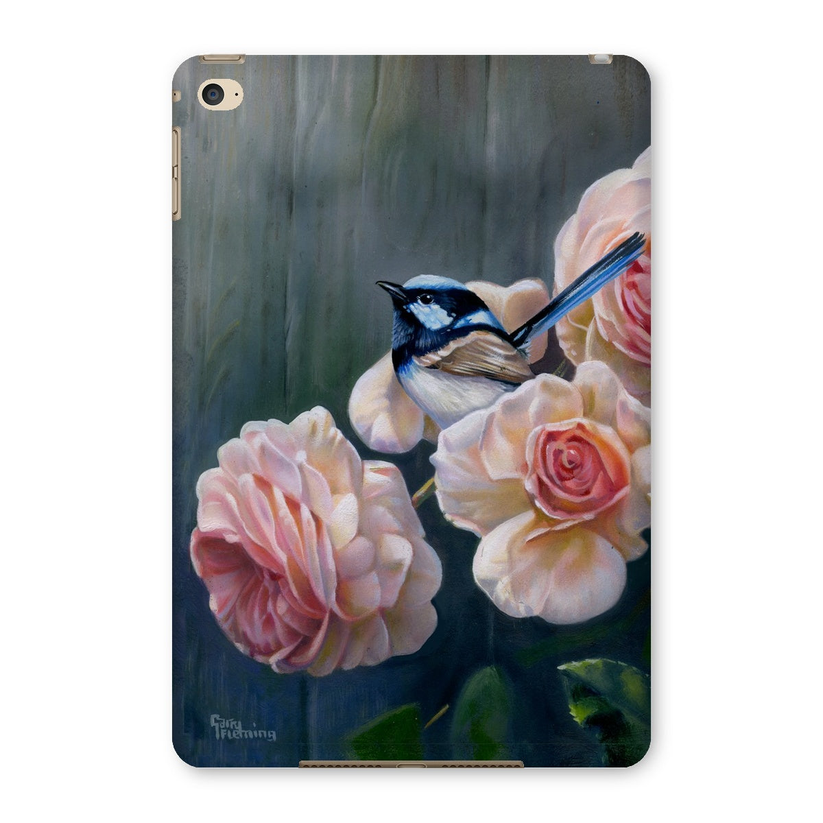 Wren and cottage rose iPad and Tablet Cases